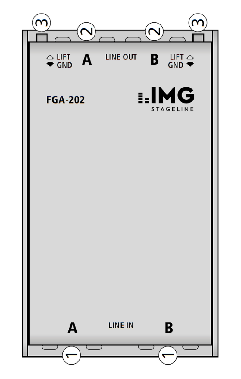 IMG Stageline FGA-202 Balanced Stereo Line Transformer / Hum Destroyer
