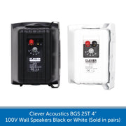 Clever Acoustics BGS 25T 4" 100V Wall Speakers (Pair)