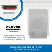 Clever Acoustics CSW 56 5" 100V Wall Mount Speaker