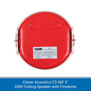 Clever Acoustics CS 56F 5" 100V Ceiling Speaker with Firedome