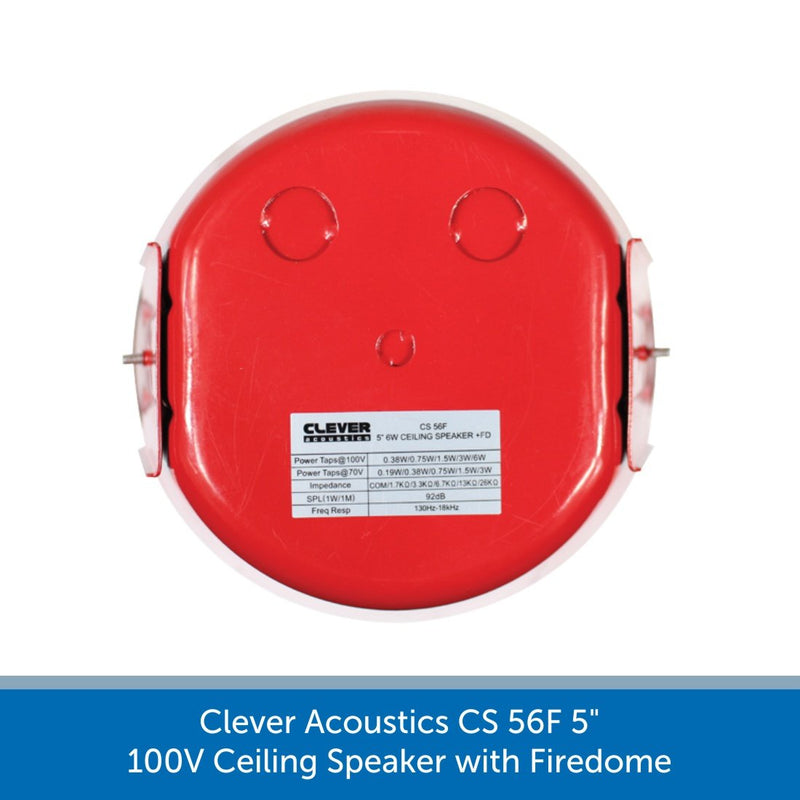 Clever Acoustics CS 56F 5" 100V Ceiling Speaker with Firedome