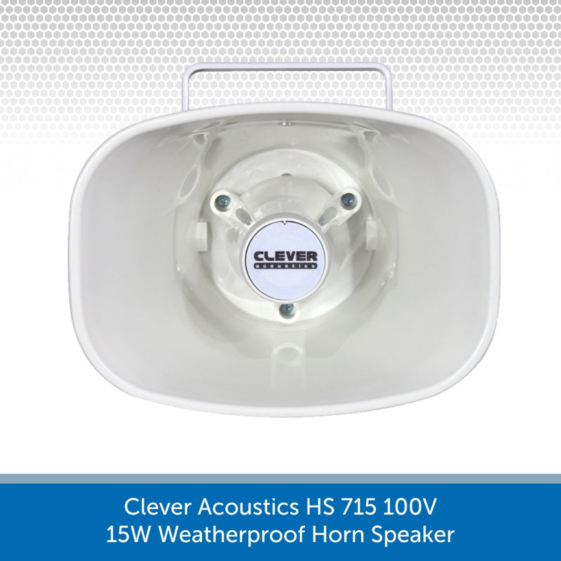 Clever Acoustics HS 715 100V 15W Weatherproof Horn Speaker