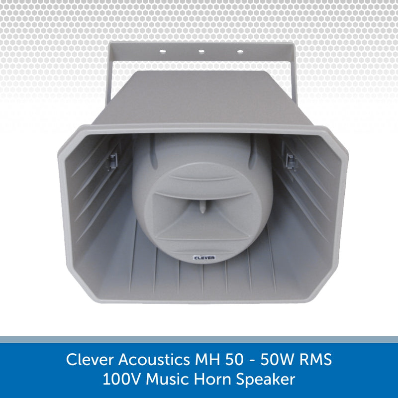 Clever Acoustics MH 50 50W 100V Music Horn Speaker
