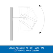 Installation of a Clever Acoustics MH 50 50W 100V Music Horn Speaker