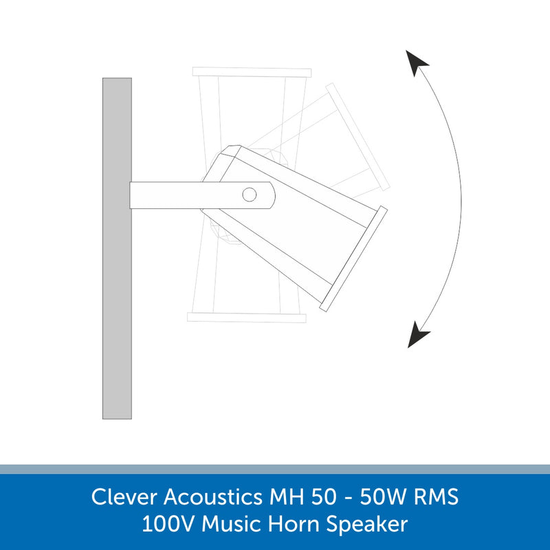 Installation of a Clever Acoustics MH 50 50W 100V Music Horn Speaker