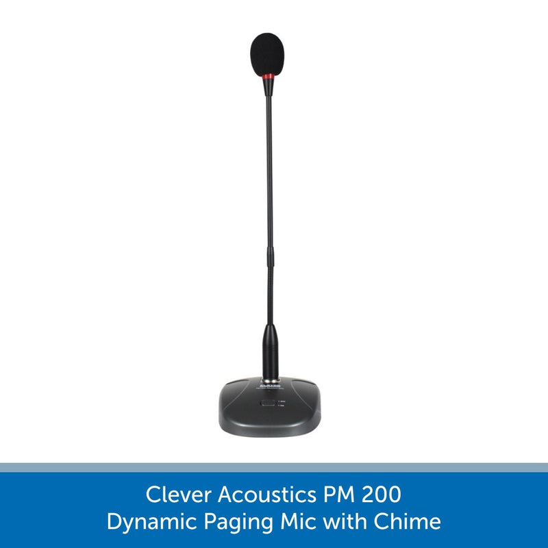 Clever Acoustics PM 200 Dynamic Paging Mic with Chime