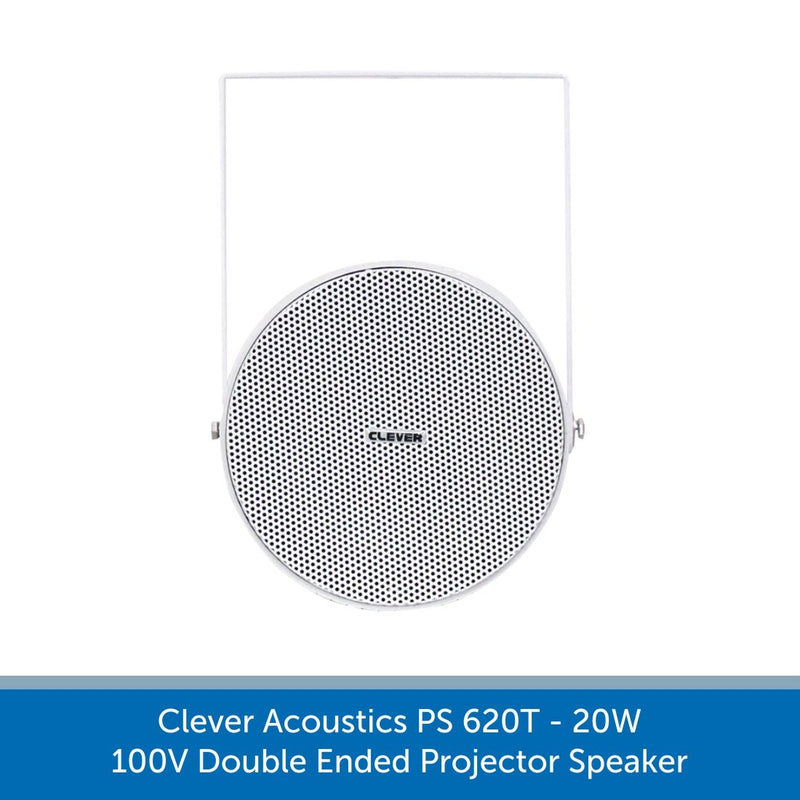 Clever Acoustics PS 620T 20W 100V Double Ended Projector Speaker