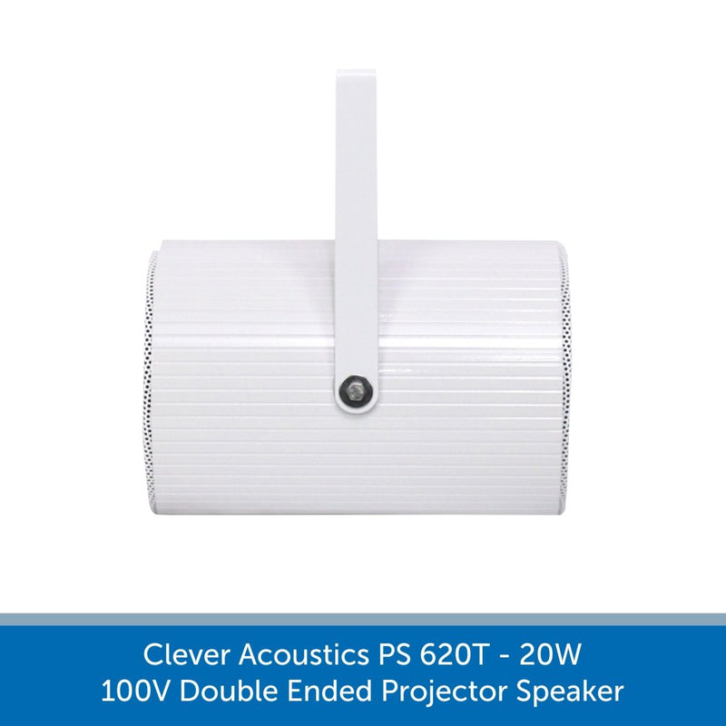 Clever Acoustics PS 620T 20W 100V Double Ended Projector Speaker