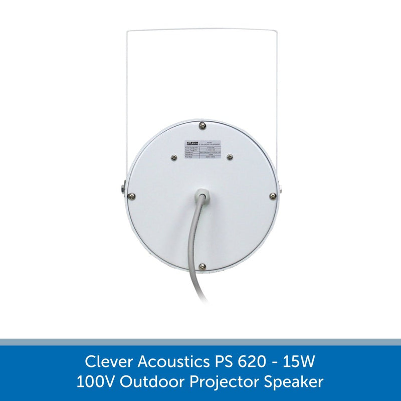 Clever Acoustics PS 620 15W 100V Outdoor Projector Speaker