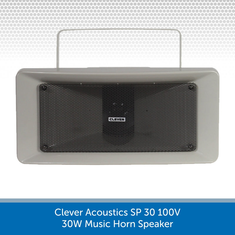 Front of a Clever Acoustics SP 30 100V 30W Music Horn Speaker