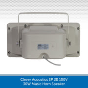 Showing the back of a Clever Acoustics SP 30 100V 30W Music Horn Speaker