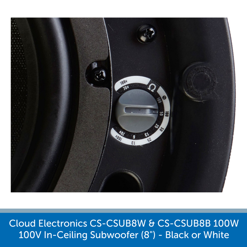 100V Line and 4 Ohm selectable transformer for a Cloud Electronics CS-CSUB8W & CS-CSUB8B