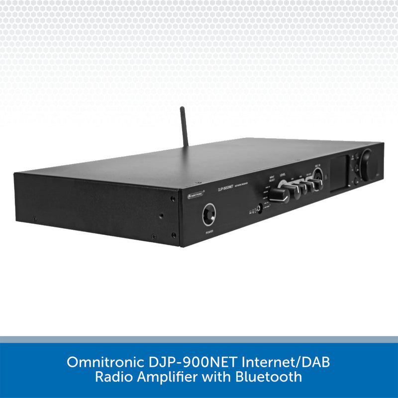 Omnitronic DJP-900NET Internet/DAB Radio Amplifier with Bluetooth