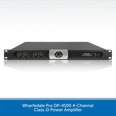 Wharfedale Pro DP-4100 4-Channel Class-D Power Amplifier, 2 Ohms Stable