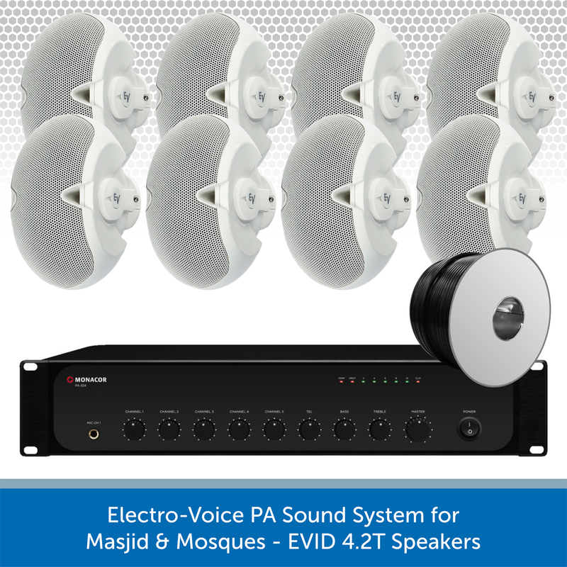 Electro-Voice PA Sound System for Masjid & Mosques - EVID 4.2T Speakers