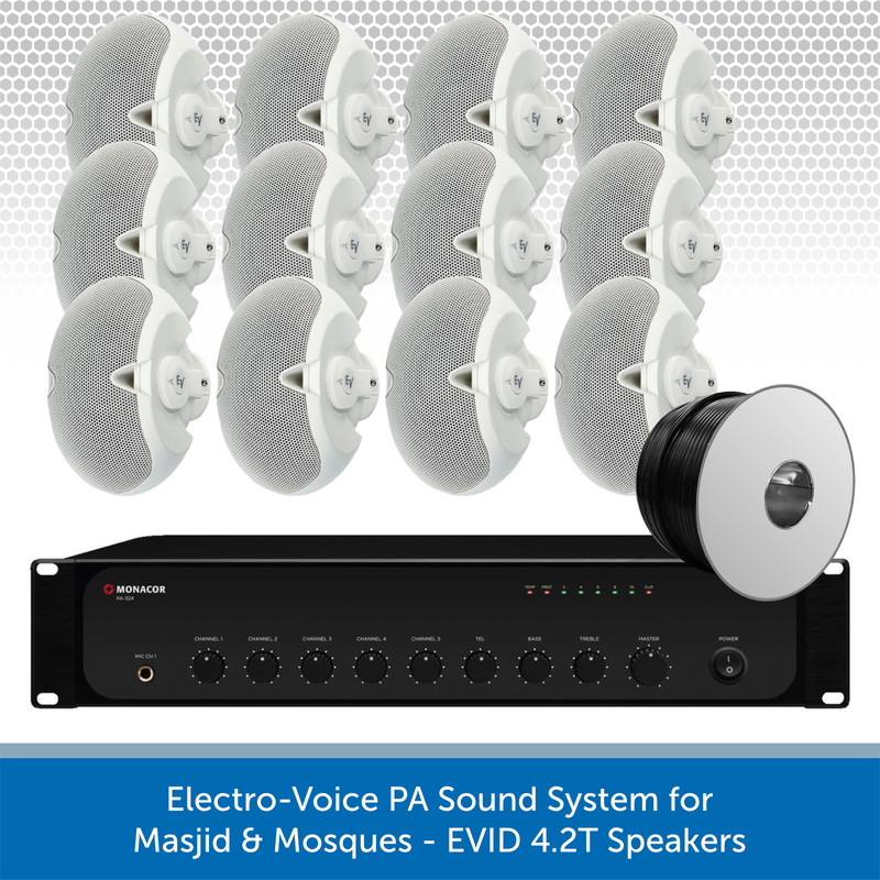 Electro-Voice PA Sound System for Masjid & Mosques - EVID 4.2T Speakers