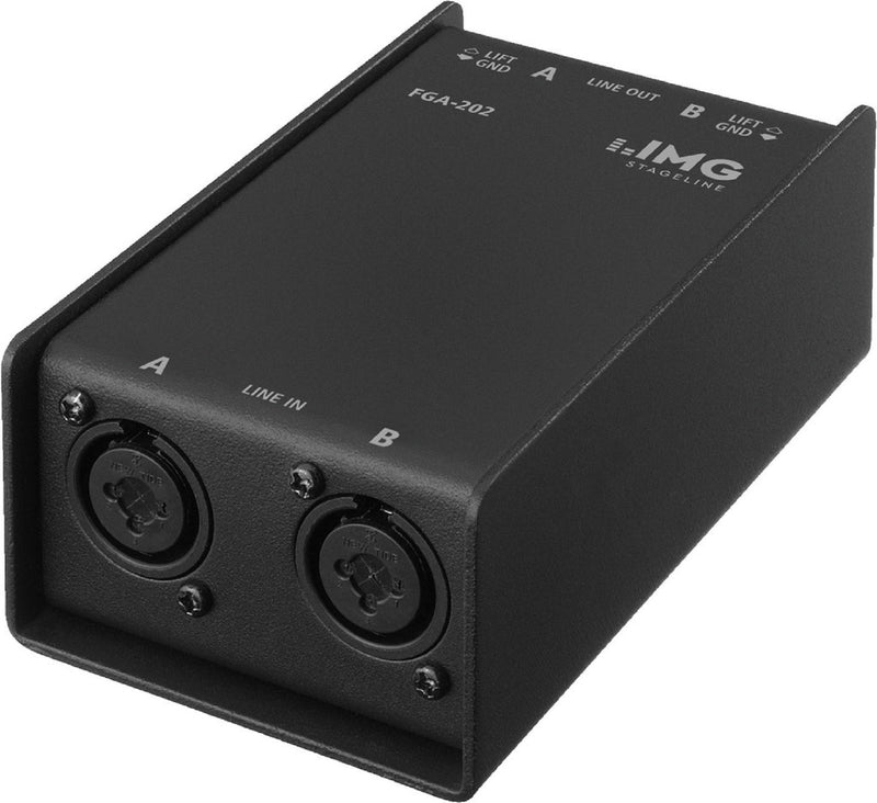 IMG Stageline FGA-202 Balanced Stereo Line Transformer / Hum Destroyer