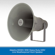 Adastra HD30V 30W Heavy Duty 100V Line Weatherproof Horn Speaker