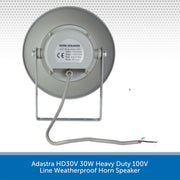 Adastra HD30V 30W Heavy Duty 100V Line Weatherproof Horn Speaker
