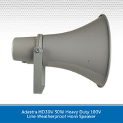 Adastra HD30V 30W Heavy Duty 100V Line Weatherproof Horn Speaker