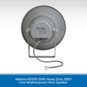Adastra HD50V 50W Heavy Duty 100V Line Weatherproof Horn Speaker