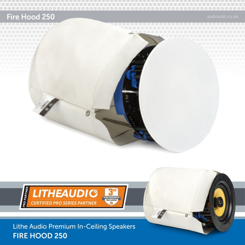 Lithe Audio In-Ceiling Speaker, Fire Hood 250