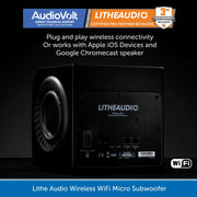 Lithe Audio Micro Subwoofer - Wireless WiFi Sub with a plug & play easy setup