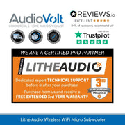 Lithe Audio 2.1 Wireless Ceiling Speaker & Subwoofer with WiFi & Bluetooth