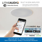 Lithe Audio WiFi V2 Multi Room Ceiling Speaker