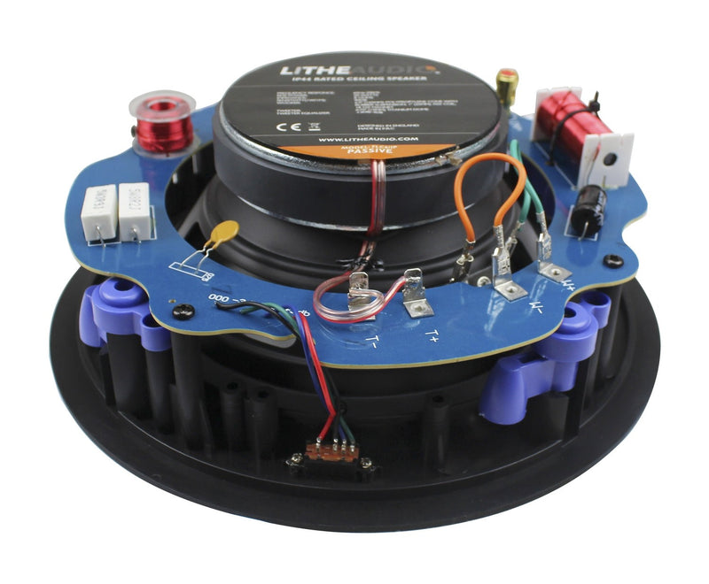 Lithe Audio, Passive In-Ceiling Speaker - 60W 2-Way with Directional Tweeter (Pair)