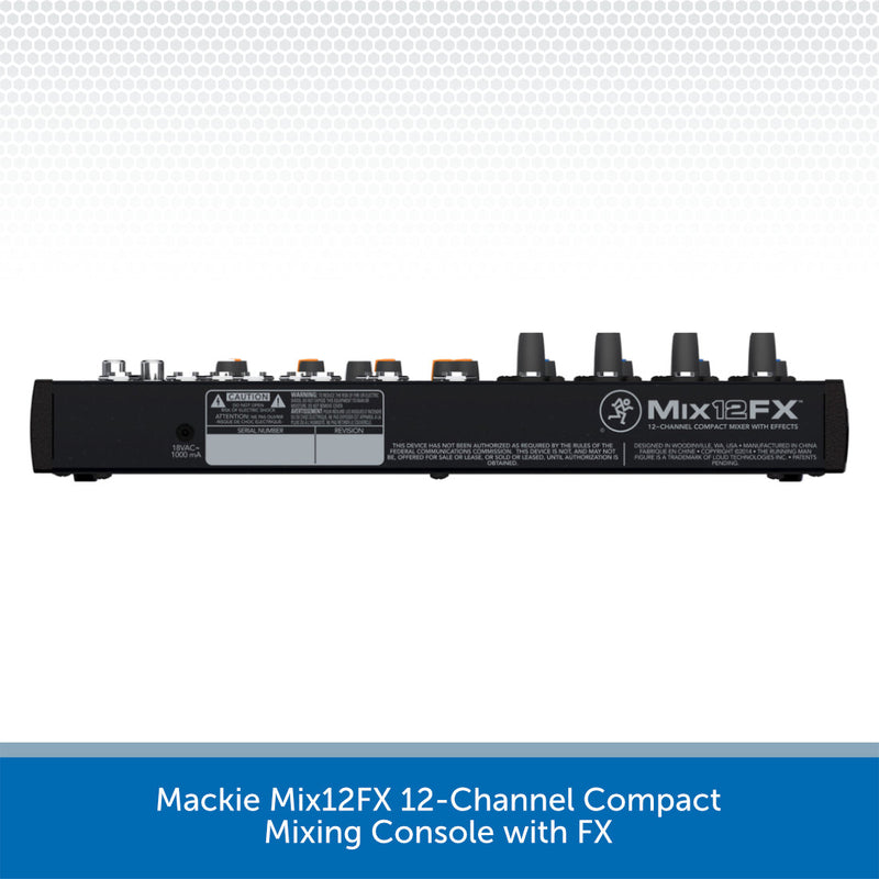 Mackie Mix12FX 12-Channel Compact Mixing Console with FX
