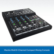Mackie Mix8 8-Channel Compact Mixing Console