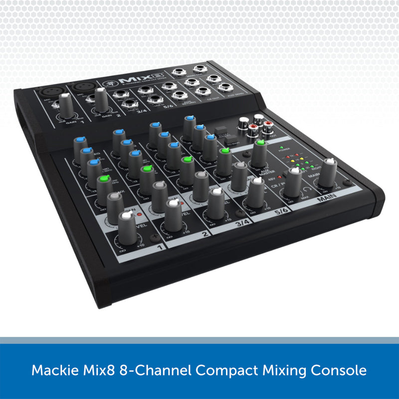 Mackie Mix8 8-Channel Compact Mixing Console