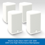 Martin Audio Adorn A55T 5.25" 50W 100V-Line High-Performance Wall Speaker 4 PACK
