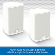 Martin Audio Adorn A55T 5.25" 50W 100V-Line High-Performance Wall Speaker PAIR