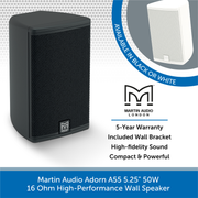Martin Audio Adorn A55 5.25" 50W 16 Ohm High-Performance Wall Speaker