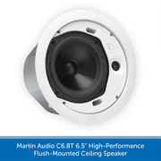 Martin Audio C6.8T 6.5" High-Performance Flush-Mounted Ceiling Speaker