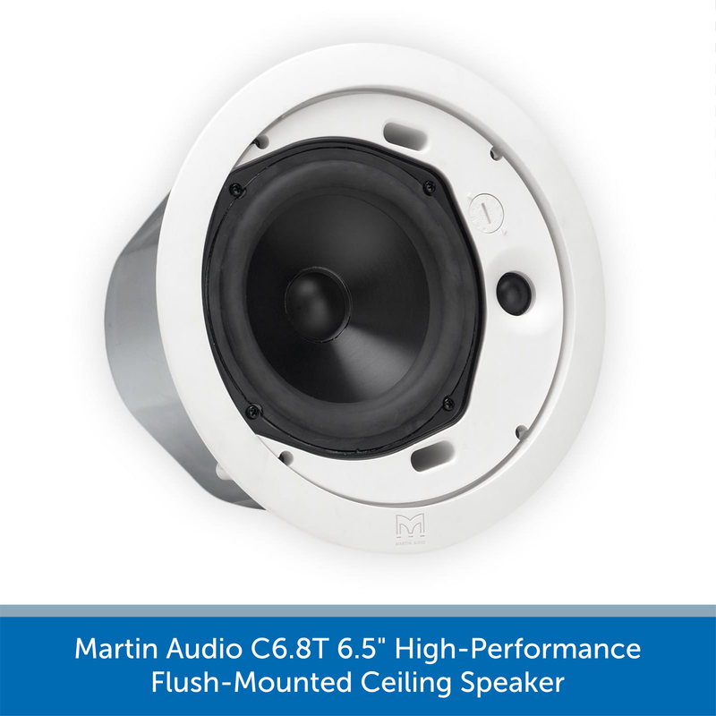 Martin Audio C6.8T 6.5" High-Performance Flush-Mounted Ceiling Speaker