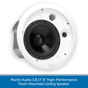 Martin Audio C8.1T 8" High-Performance Flush-Mounted Ceiling Speaker
