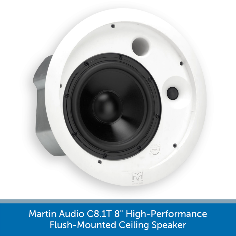 Martin Audio C8.1T 8" High-Performance Flush-Mounted Ceiling Speaker
