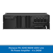 Showing the back of a Monacor PA-4240