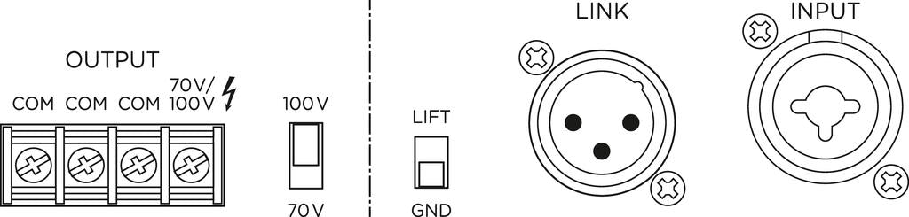 Monacor PA-948S 480W 100V PA Power Amplifier