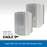 Eagle 30W 5.25-inch 100V Wall Speakers (Pair)