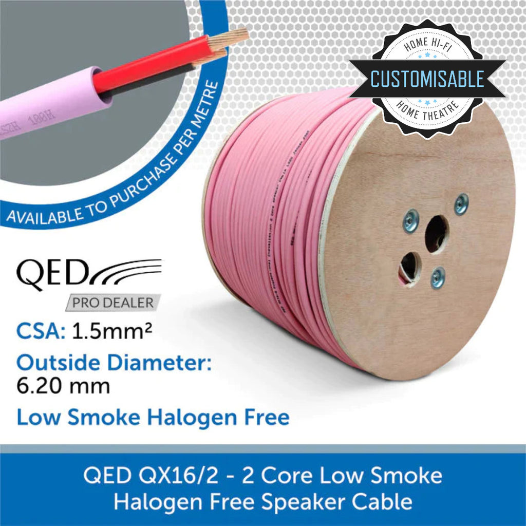 QED QX16/2 Low Smoke Zero Halogen (LSZH) Speaker Cable | Audio Volt