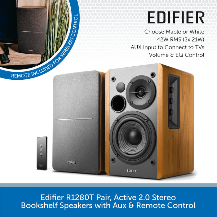 Edifier R1280T Active Stereo Bookshelf Speakers Audio Volt