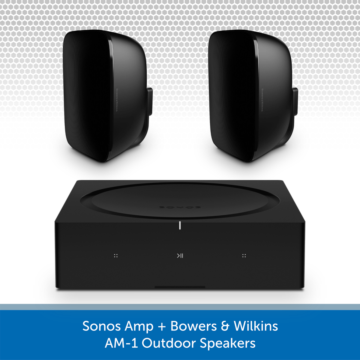 Sonos Amp Bowers Wilkins AM-1 Outdoor Garden Speakers Audio Volt