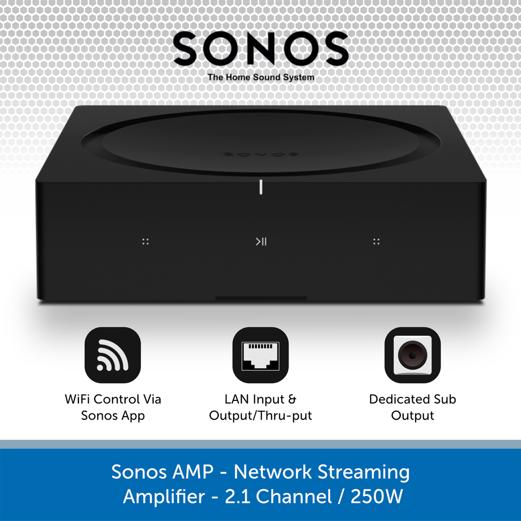 Sonos AMP | WiFi Streaming Amplifier, 2.1 Channel, 250W | Audio Volt