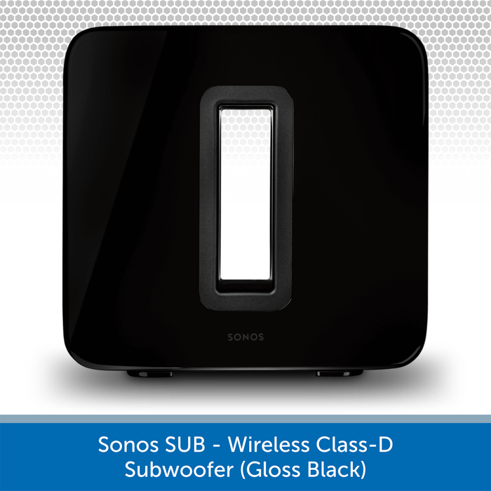Sonos Sub (Black) - Wireless Active Subwoofer Front