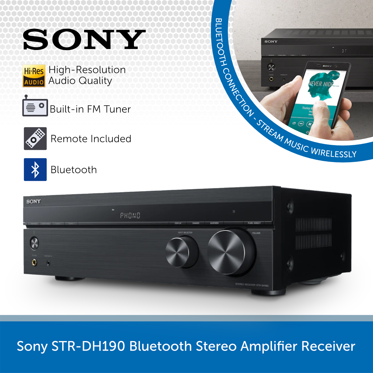 SONY ソニー STR DH190 新品同様品 【公式通販】 SONY ソニー STR DH190 新品同様品 【公式通販】