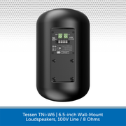 Tessen TNi-W6 | 6.5-inch Wall-Mount Loudspeakers, 100V Line / 8 Ohms